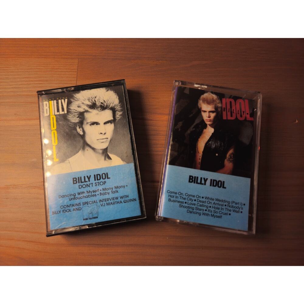 Billy Idol Cassette Tape 1982 Self Tilted & Don't Stop Album